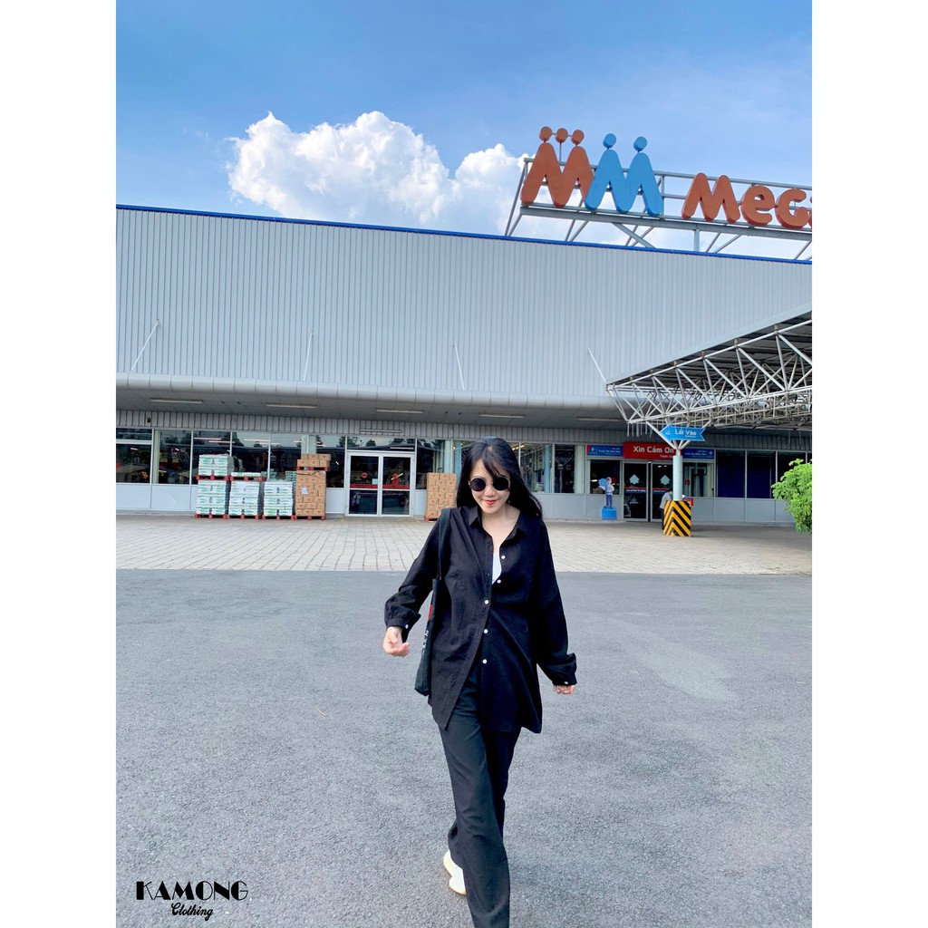 Áo sơ mi unisex túi mổ khoác nhẹ KAMONG A059 | BigBuy360 - bigbuy360.vn