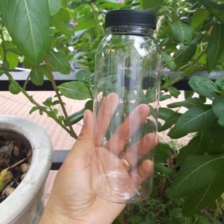 10 chai nhựa pet tròn 330ml miệng rộng dùng cho chè dưỡng nhan