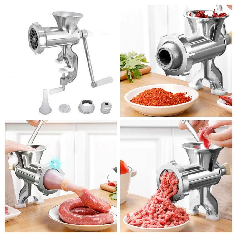 Máy xay thịt bằng tay đế kẹp bàn