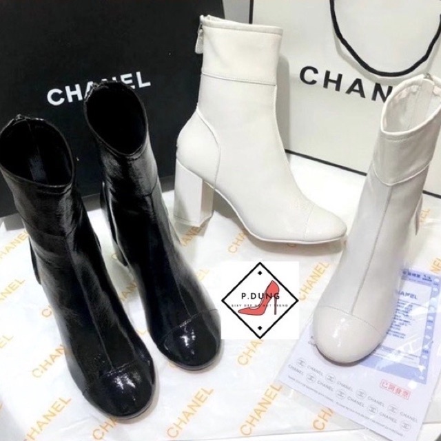 Bốt Cao Gót fullbox + bill + túi giấy Mẫu boot hot 2021