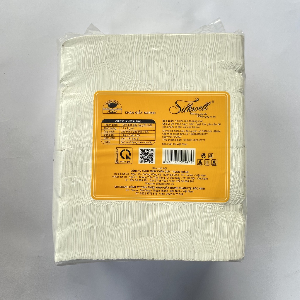 Giấy ăn 1kg sếu Silkwell, giấy phở loại đẹp siêu dai