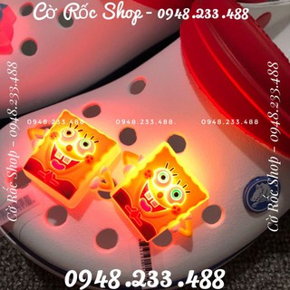 (ẢNH THẬT) - JIBBITZ-Charm-sticker-icon Nút cài trang trí dép ĐÈN CAO CẤP (Mã: E9-E12).Hàng sẵn, ship từ 10 con