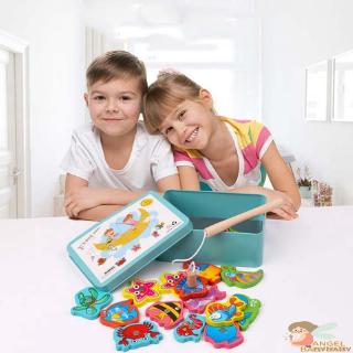 Bộ đồ chơi câu cá nam châm bằng gỗ cho bé