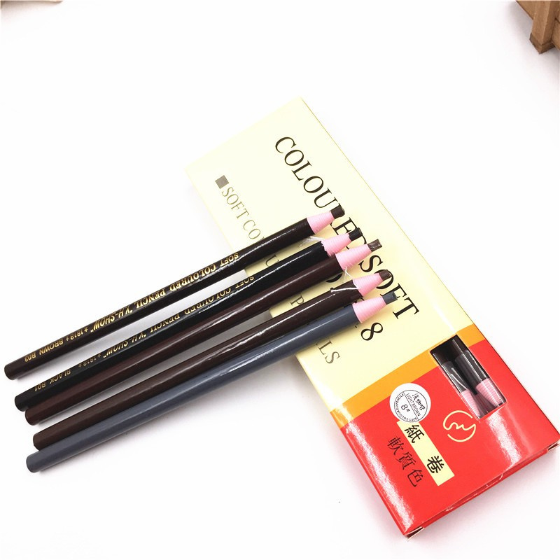 1818 line drawing eyebrow pencil light coffee color dark coffee color black coffee Gray cut-free eyebrow pencil 2 yuan s