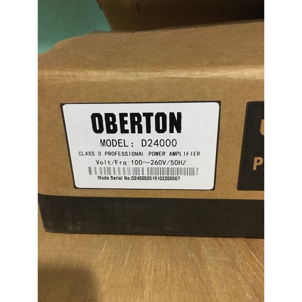 ĐẨY CÔNG XUẤT NGUỒN XUNG OBERTON- D24000 MẠCH CLASS D 2400W x 2 kênh