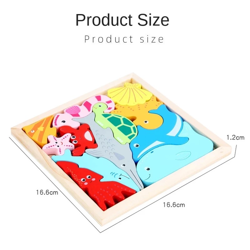 Bộ Đồ Chơi Xếp Hình Học Toán 3D Bằng Gỗ Nhiều Màu Sắc Chất Lượng Cao Cho Bé