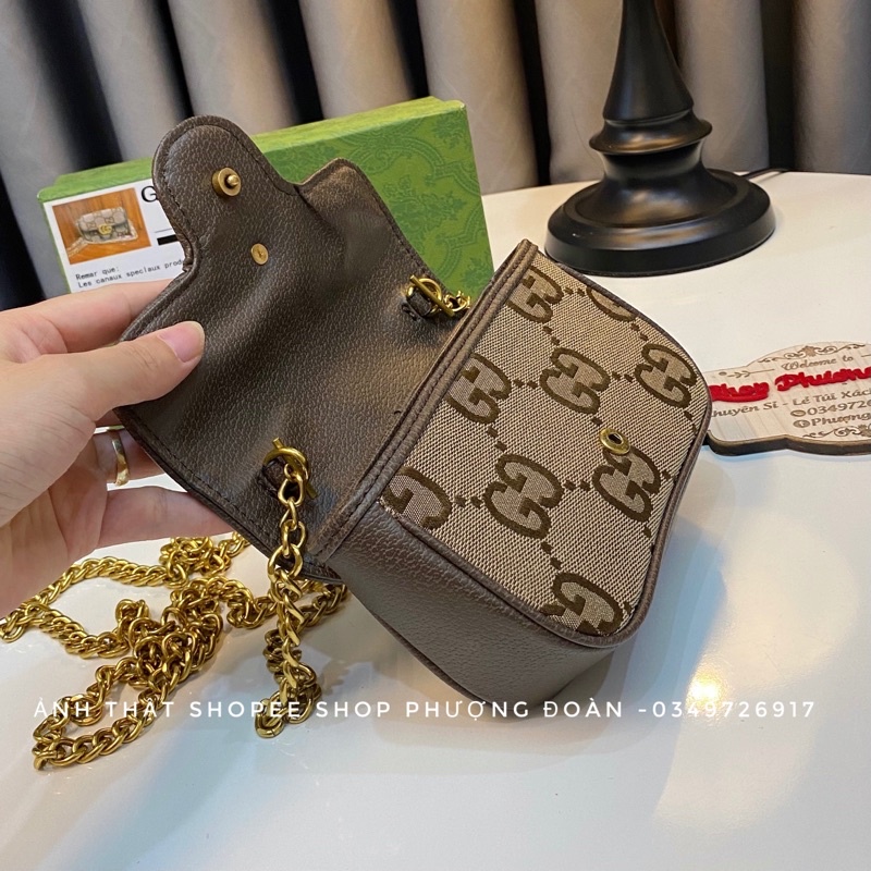 Túi Đeo chéo Tim  in chữ to size 18cm full box
