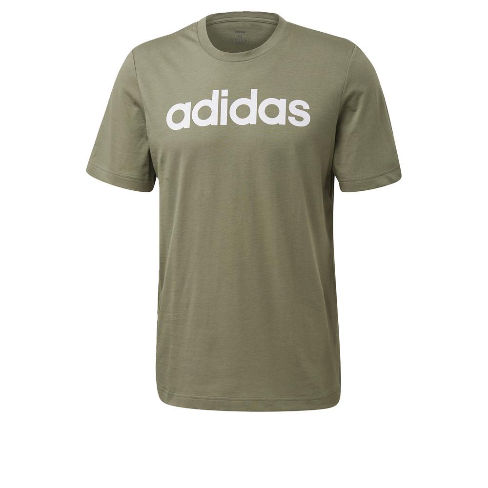Áo Tee adidas Nam Áo phông logo ngang Essentials Màu xanh lá FM6226