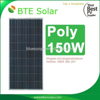 Pin năng lượng mặt trời poly 150w BTE Solar