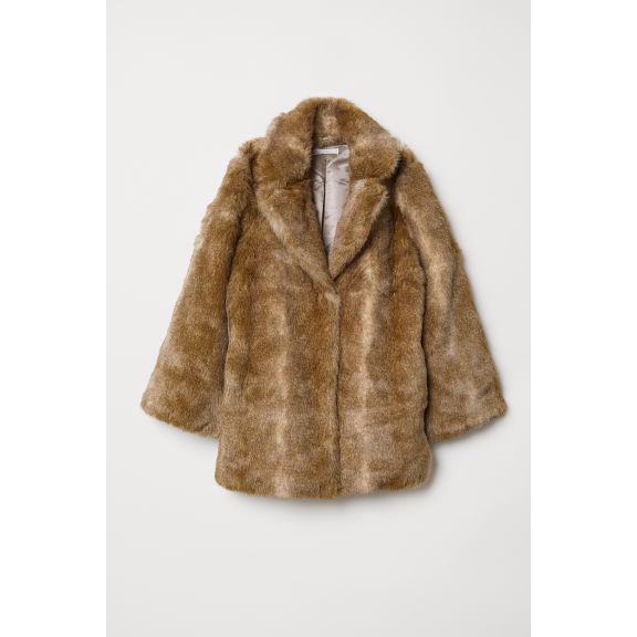 Faux fur coat