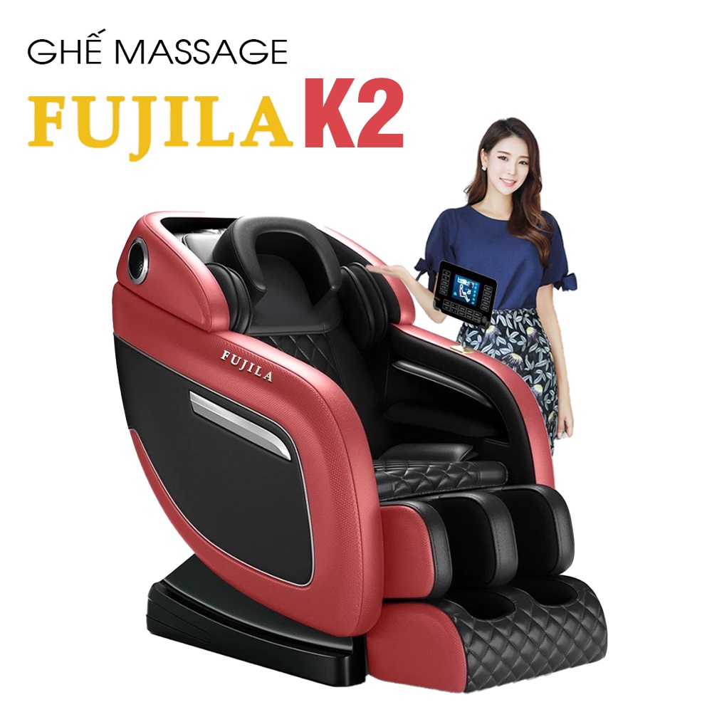 [Mã LT500 giảm 500k đơn 2tr990] Ghế massage trị liệu FUJILA K2 - Chế độ massage toàn thân - Có loa bluetooth nghe nhạc