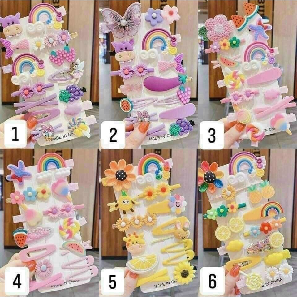Kẹp Tóc Mái Siêu Cute Phong Cách Hàn Quốc - Kẹp Mái Bé Gái Nhiều Hình Cute (1 cái)