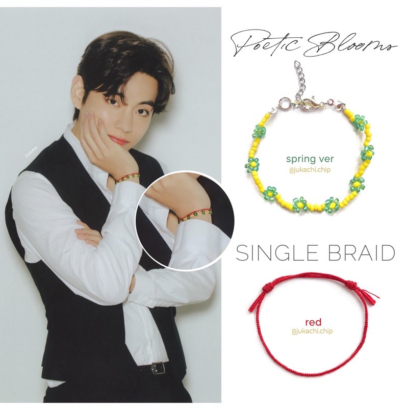 Vòng tay Taehyung cheap moment Poetic Blooms  | Taehyung bracelets
