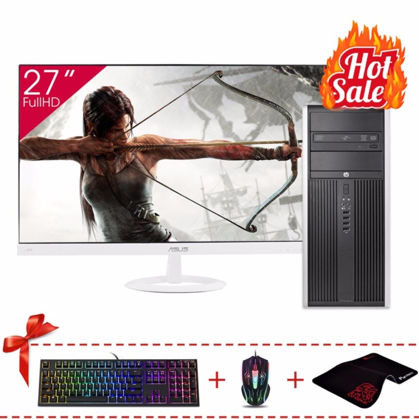 Máy tính đồng bộ HP 8300 Elite MT + Màn hình ASUS 27inch Full Viền (Core I7 3770, Ram 16GB, HDD 2TB) + Quà Tặng | BigBuy360 - bigbuy360.vn