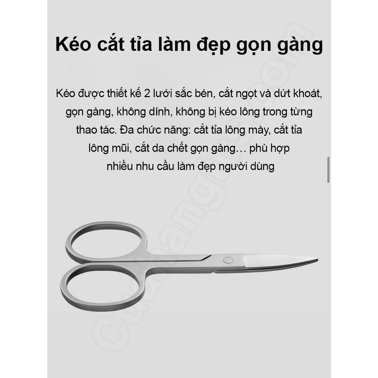 Bộ cắt móng tay Xiaomi Mijia, gồm 05 món, inox 430 siêu bền, chống rỉ rét, bảo hành 12 tháng
