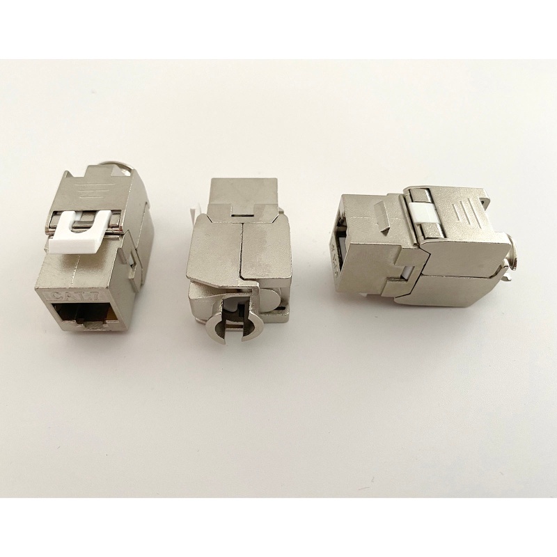 Mô Đun Không Khóa RJ45 RJ45 Sang LSA Cat6 6A 7 Bằng Hợp Kim Kẽm