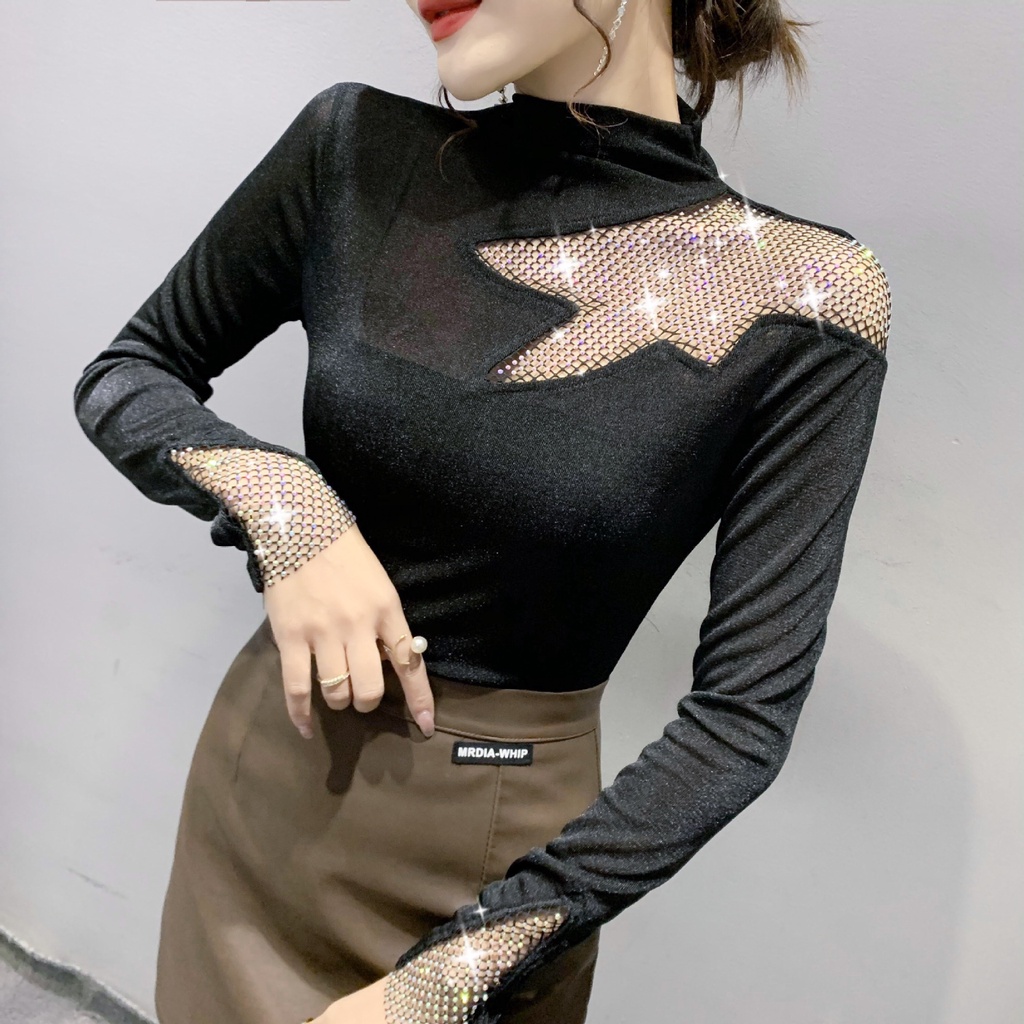 Áo thun dài tay nữ thiết kế thời trang theo phong cách hàn quốc