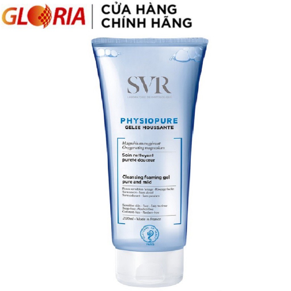 Gel Rửa Mặt Dành Cho Da Nhạy Cảm SVR PHYSIOPURE Gelee Moussante 200ml