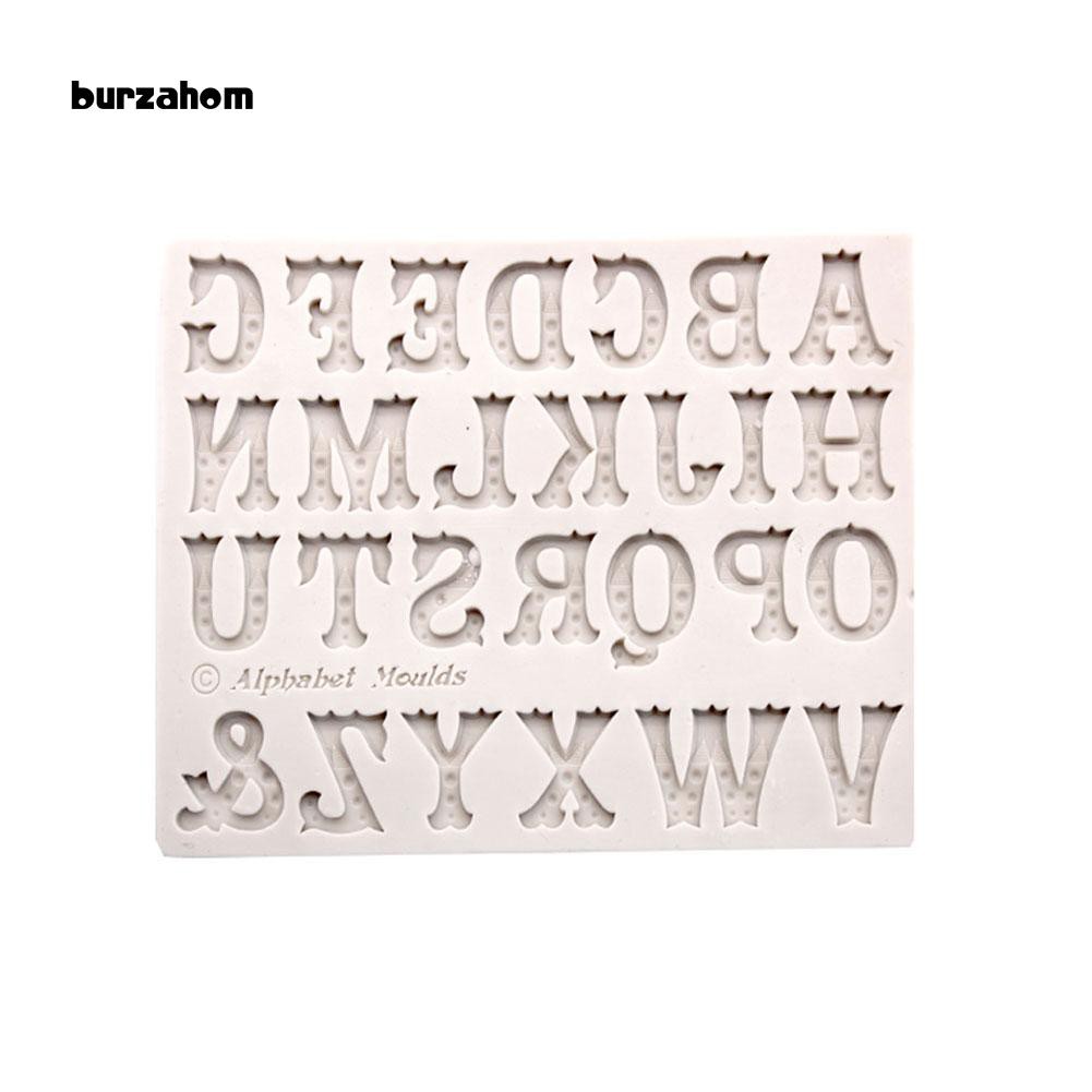 Khuôn silicon làm bánh đa năng tiện dụng với họa tiết chữ cái