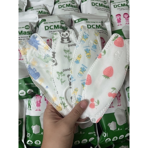 (COMBO) 10 CHIẾC Khẩu trang KF94 EM BÉ DC Mask 4 Lớp Chống Bụi Mịn Và Kháng Khuẩn Hàng Cao Cấp