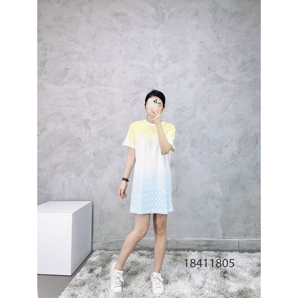 (HÀNG XUẤT XỊN) Váy / Đầm phối màu 18411804 M//L//B MONOGRAM TEE DRESS Made in V//N full-tag-code  SIZE S M L