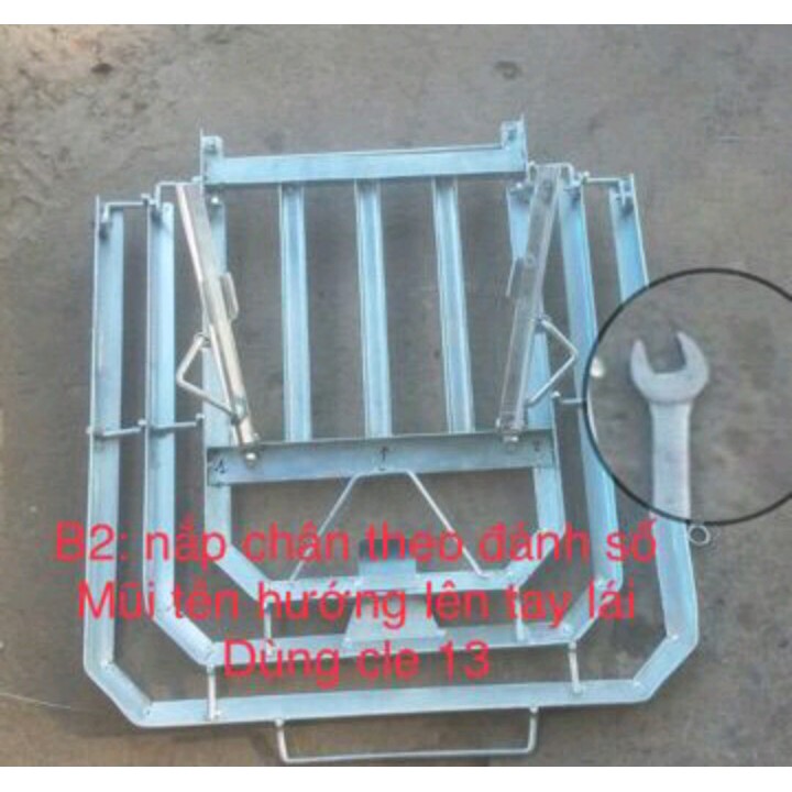 Giá chở hàng - Baga xe máy Dream - xe Wave alpha - Wave RS loại 1 dày chắc chắn