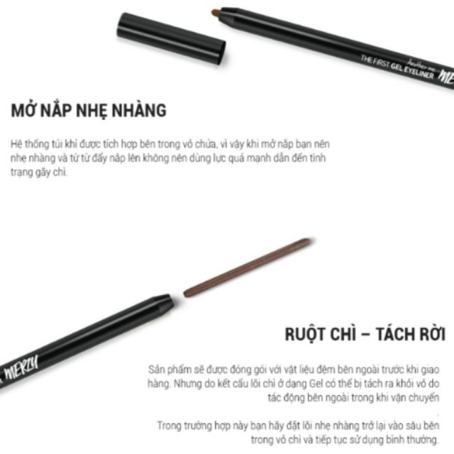 Chì Kẻ Mắt Lâu Trôi Merzy Another Me The First Gel Eyeliner