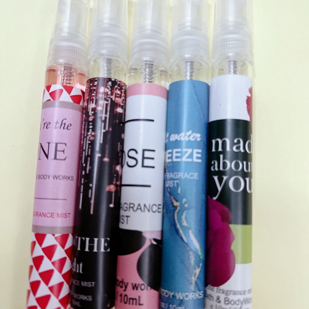 combo 5 chai chiết bath and body works 10ml