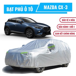 Bạt phủ xe ô tô Mazda CX-3 chất liệu cao cấp che nắng mưa không thấm nước