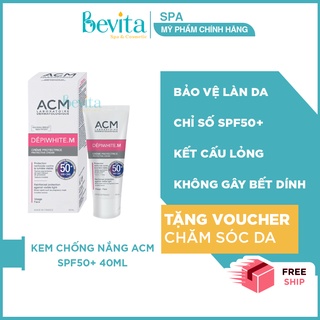 Kem chống nắng giúp nâng tone da ACM Depiwhite M Protective Cream SPF50+ 40ml - Bevita
