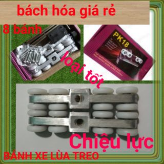 [CHIỆU LỰC ] BÁNH XE CỬA LÙA TREO 8 BÁNH  ( LOẠI TỐT )