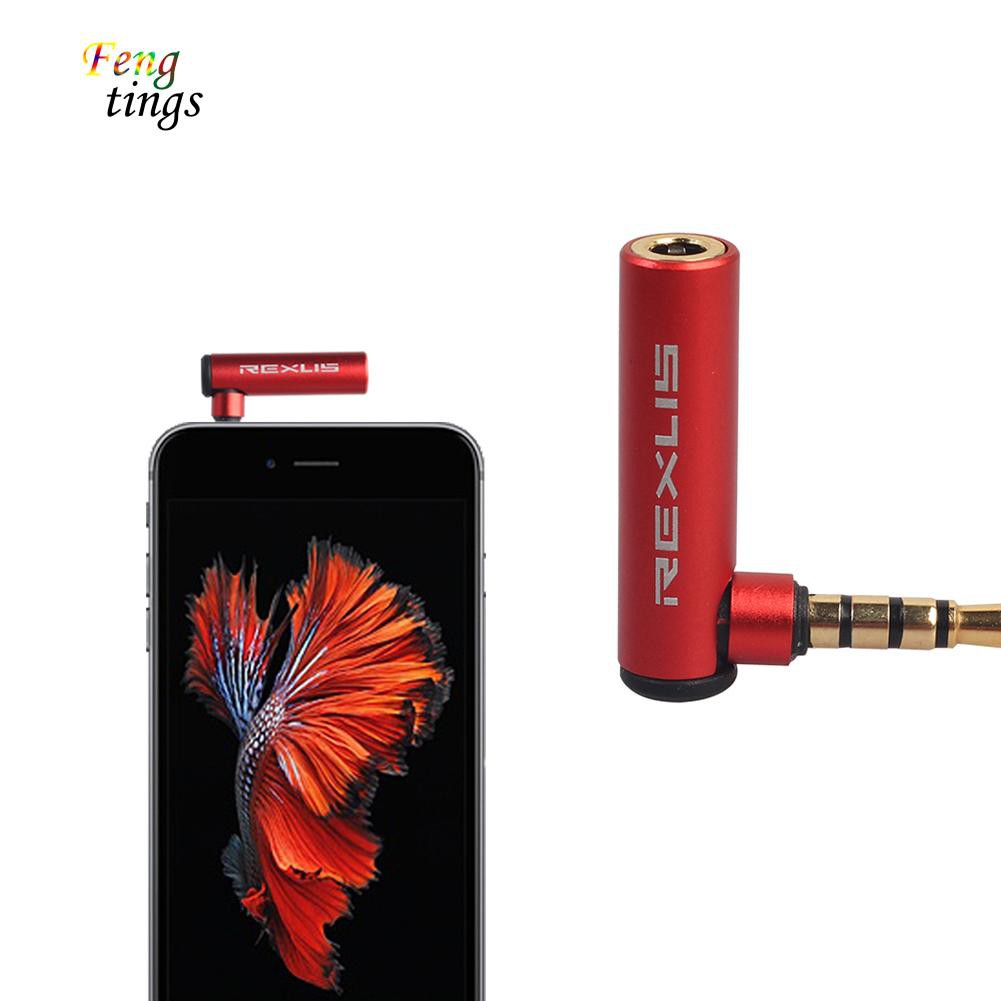 Giắc chuyển âm thanh 2 đầu chuẩn 3.5mm góc co L