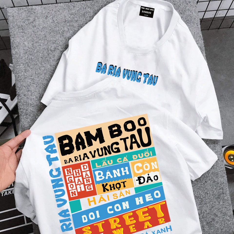 Áo Thun VŨNG TÀU Bam Boo Áo Thun BÀ RỊA VŨNG TÀU Unisex Form Rộng | BigBuy360 - bigbuy360.vn