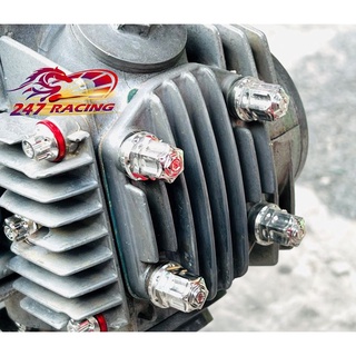  4 con Ốc Salaya Inox 304 7li BÍT Gắn Đầu Qui lát đầu Bò xe máy Wave Dream RS . 