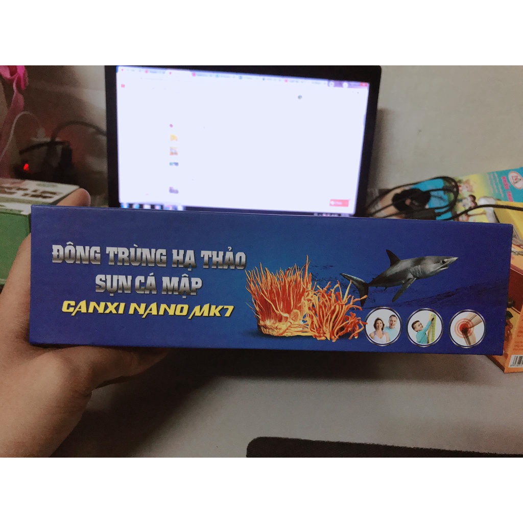 Viên uống Đông Trùng Hạ Thảo Sụn Cá Mập Canxi Nano MK7