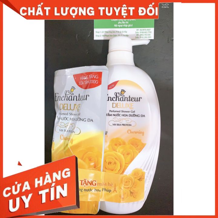 Sữa tắm Enchanteur 650g không hạt   màu xanh -màu vàng -màu tím - màu hồng liu giữ hương thơm lâu  ,sáng mịn da-dưỡng ẩm