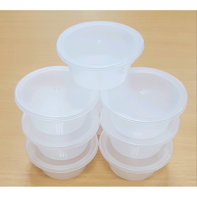 Combo 50 Khuôn Làm Bánh FLan Sữa Chua Rau Cau Có Nắp _ Tròn