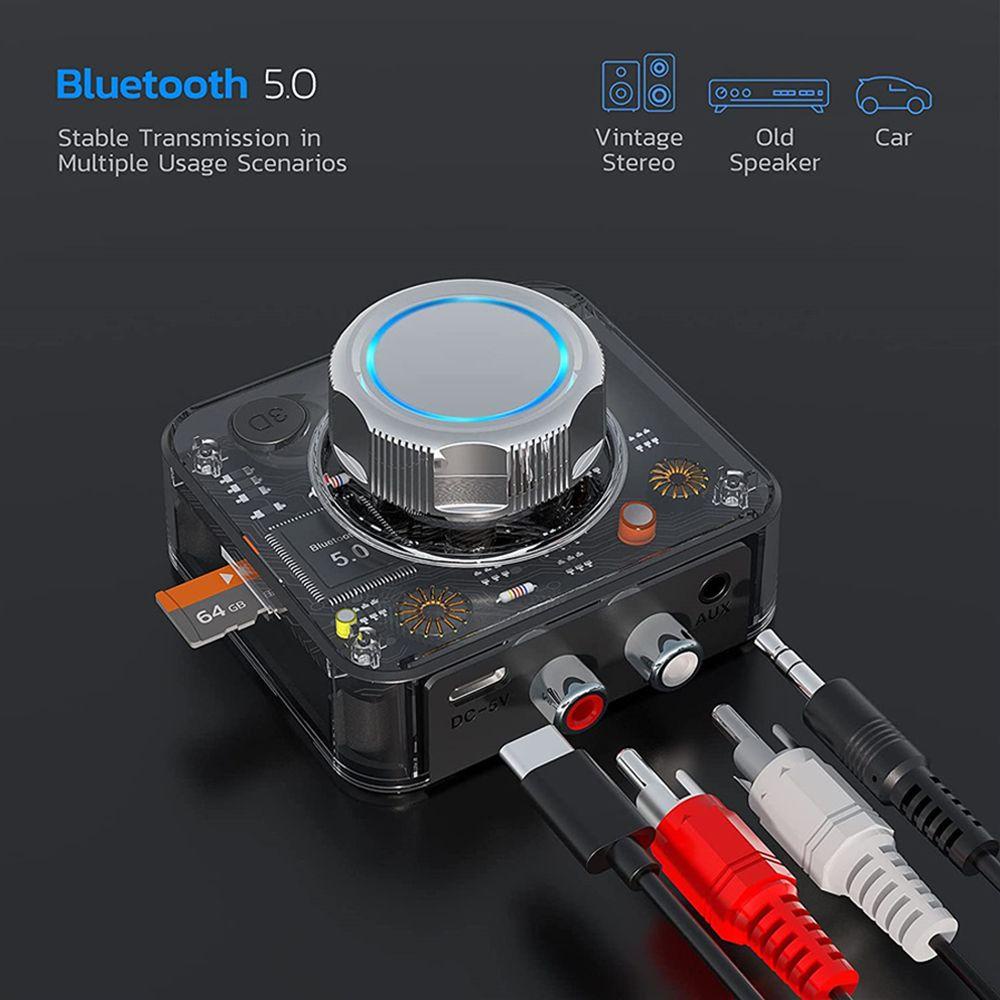 BEBETTERM Thiết Bị Nhận Âm Thanh Bluetooth 5.0 RCA 3.5mm 3D Cho Xe Hơi