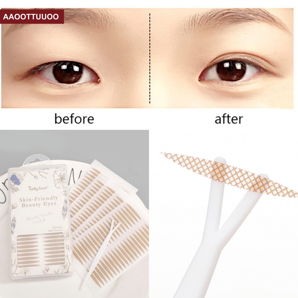 [Hàng mới về] Set 800 miếng dán kích mí vô hình làm đẹp trang điểm nhanh gọn tiện dụng