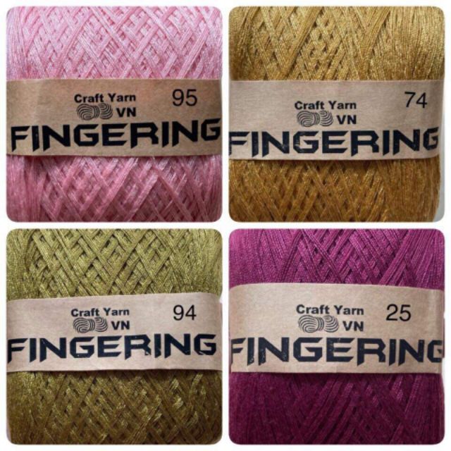 Cotton nhật bóng fingering (bảng màu 2)