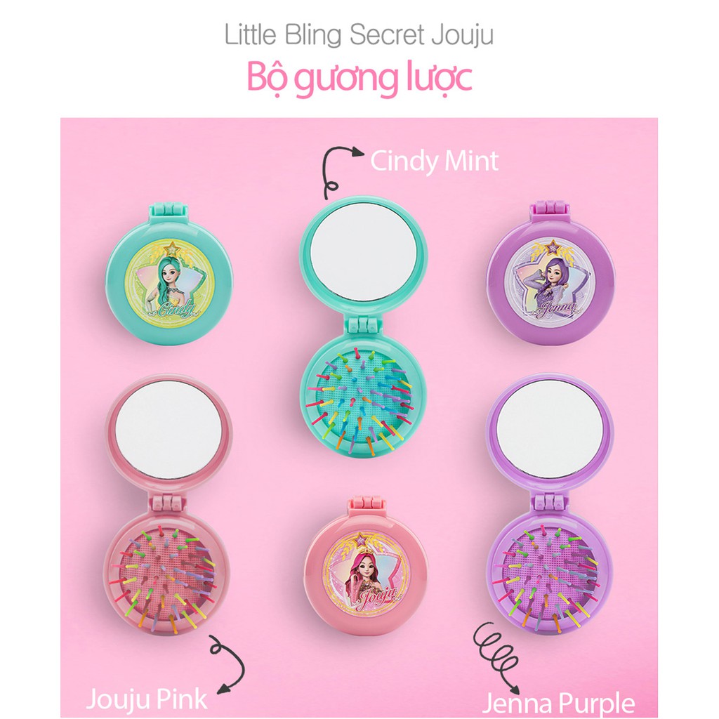 Set trang điểm cho bé Little Bling Secret Jouju Baby Lipbalm Petit