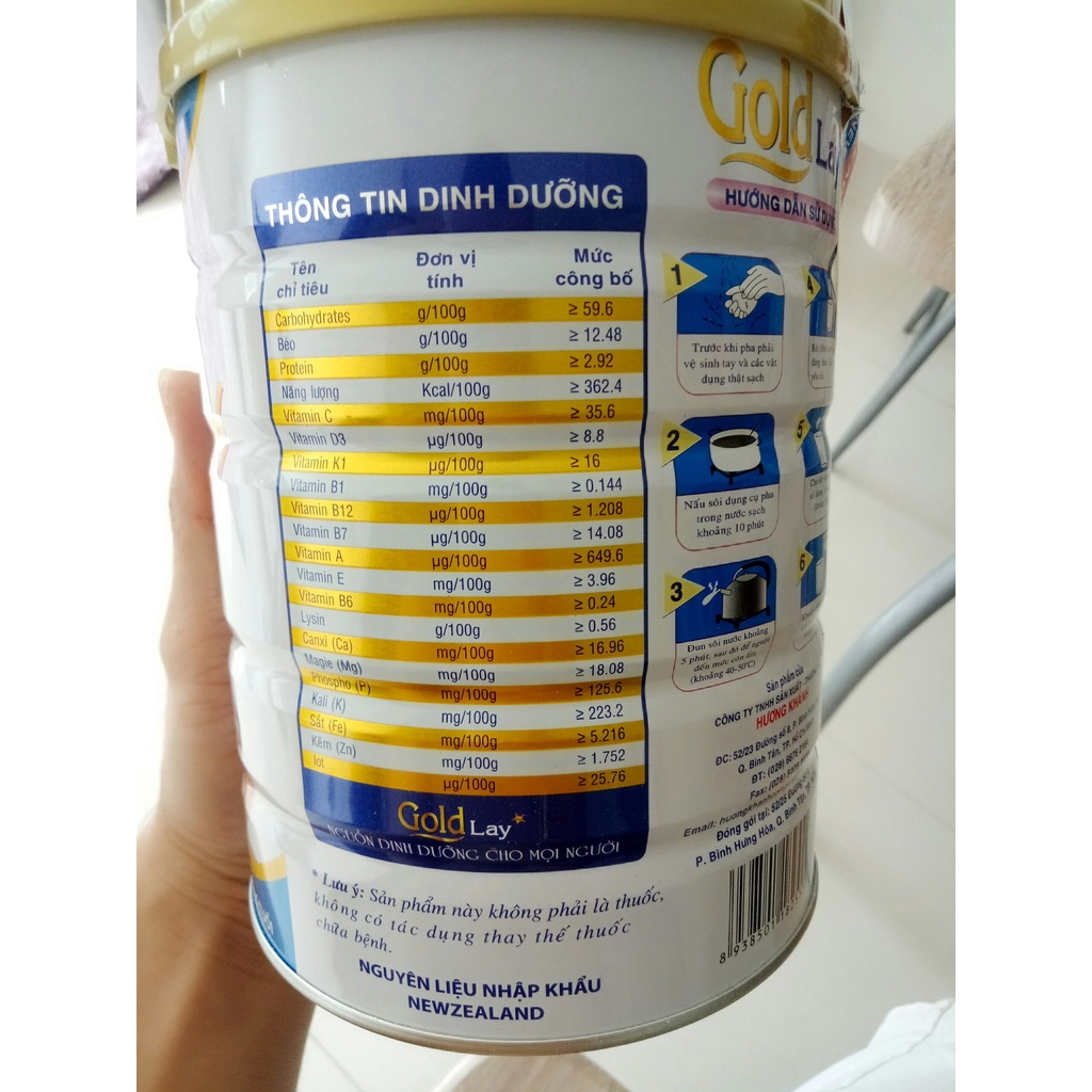 Sữa Bột tăng cân Goldlay Pedia kid dành cho trẻ biếng ăn Lon 900gr