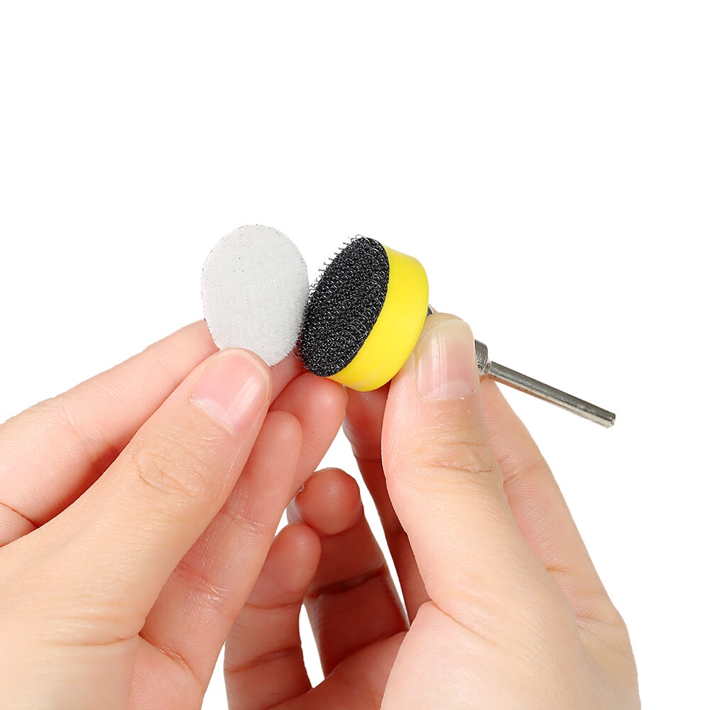 100 Cái Đĩa Chà Nhám 25Mm 1 Giấy Nhám 100-3000, Với Tấm Đánh Bóng Mài Mòn 1Inch + Dụng Cụ Xoay Thân 1/8