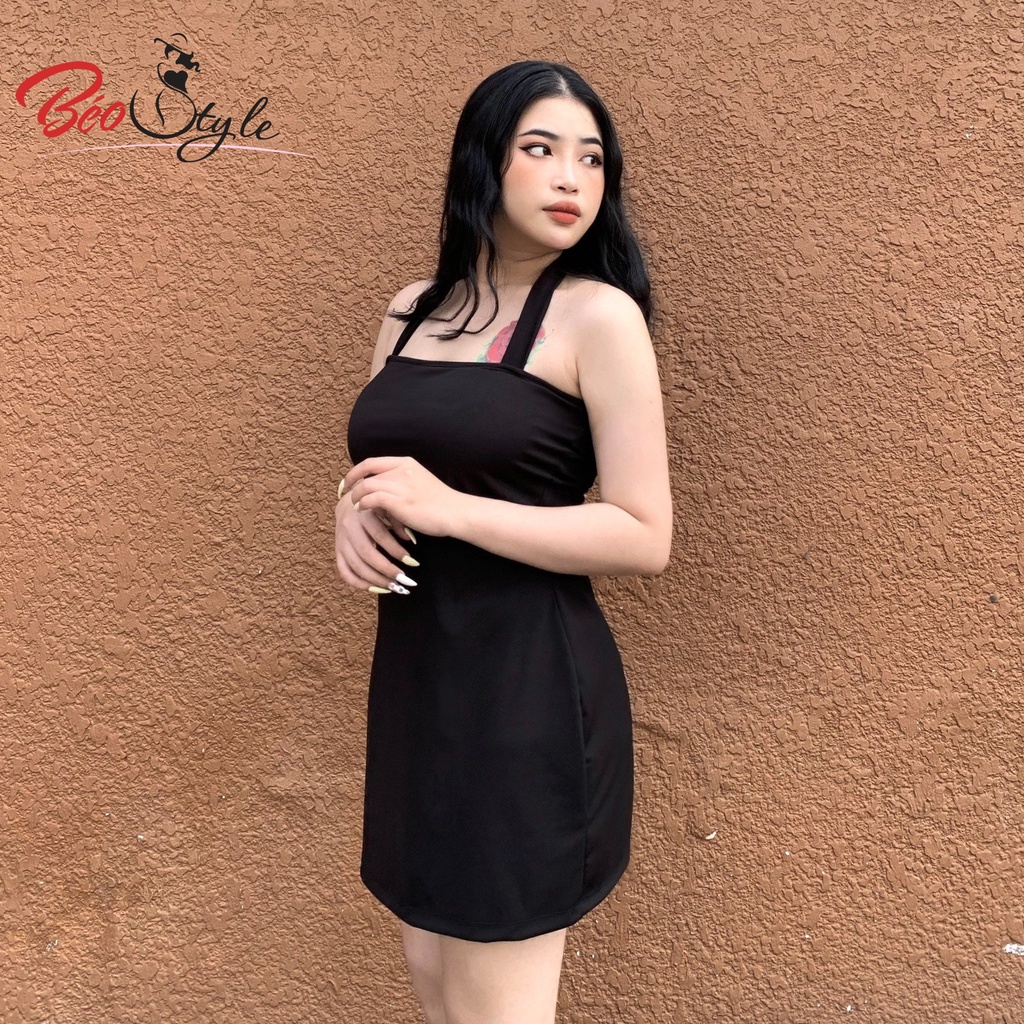 Đầm thun body 2 dây sexy Bigsize DABS035 Dành cho các nàng mũm mĩm từ 55-95kg- Mặc đi chơi, dạo phó , đi tiệc | BigBuy360 - bigbuy360.vn