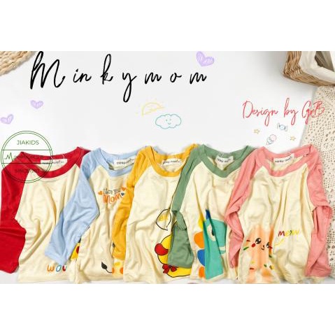 Bộ thun lạnh dài tay cho bé Minky Mom size Đại 130 - 150 từ 19 đến 30kg - STDM