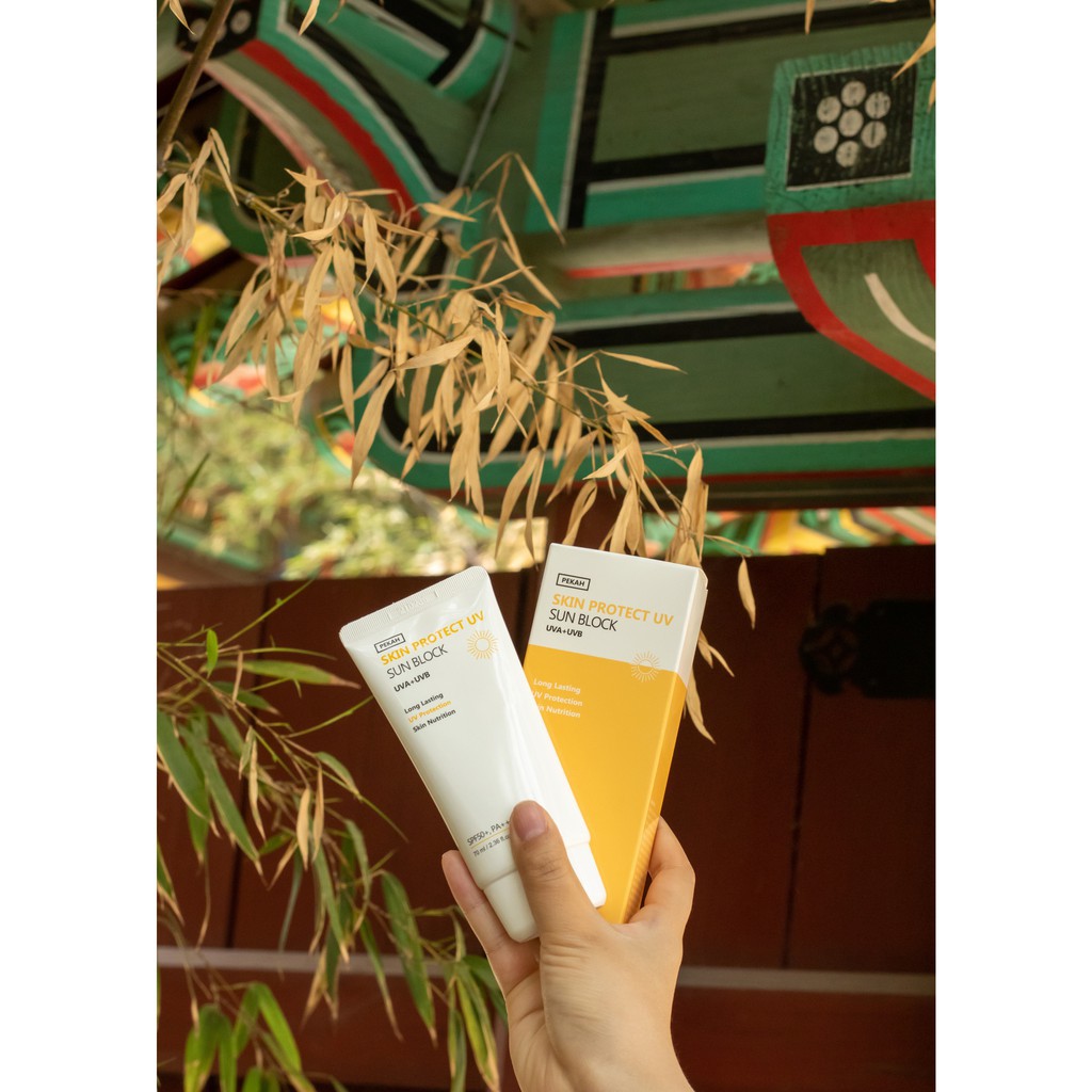 Kem Chống Nắng Dưỡng Trắng PEKAH Skin Protect UV Sun Block Suncream HÀN QUỐC 70ml - Khongcoson