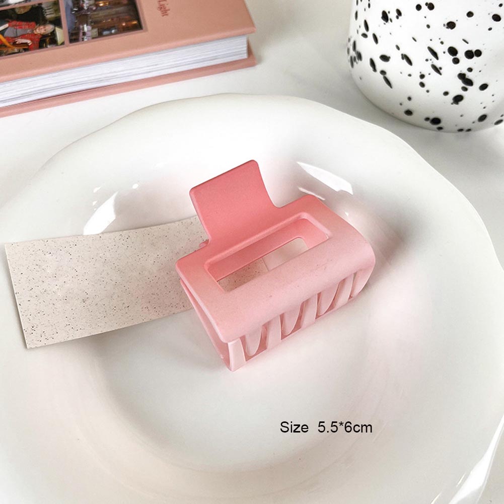 Kẹp Tóc Bằng Nhựa Acrylic Màu Hồng Nhẹ Thanh Lịch Thời Trang Cho Nữ