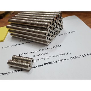 Nam châm 10x3 lỗ 4.2mm