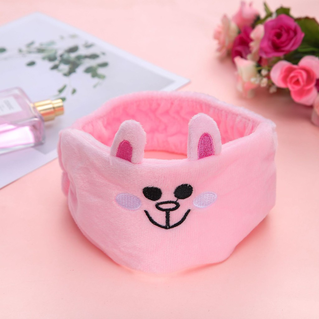 Băng đô rửa mặt cute hình những người bạn hoạt hình dễ thương xinh xắn cho nữ