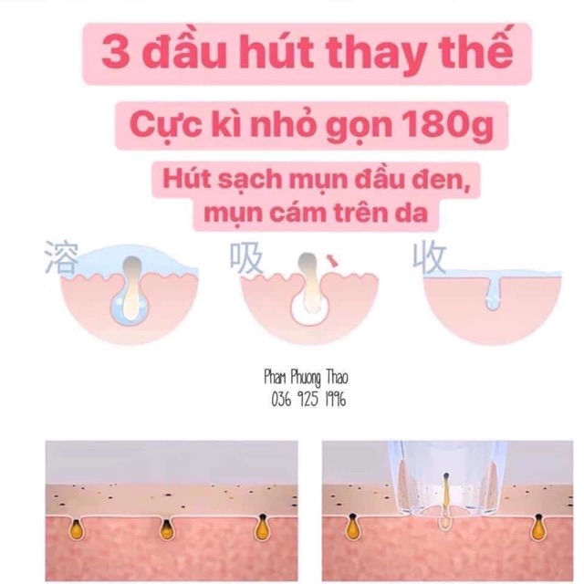 ❤️SALE[DEAL SỐC]❤️MÁY HÚT MỤN MINI CẦM TAY THẦN THÁNH BLACK HEAD 3 chế độ [LỰC HÚT SIÊU MẠNH]